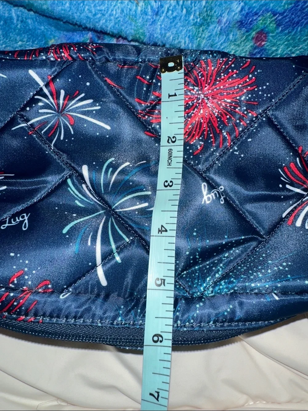 lug Hover Cosmetic Bag w/ Firework Print